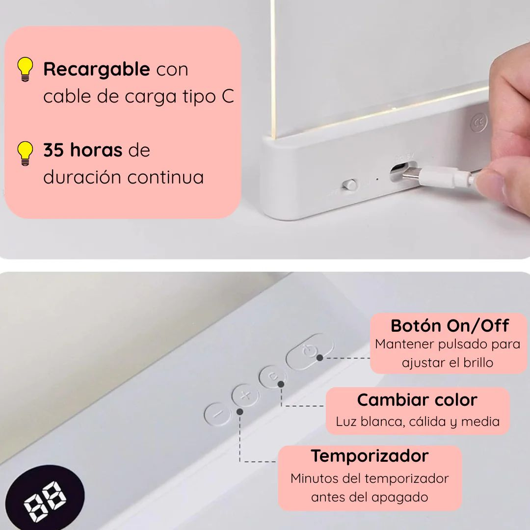 Lampara Led Para Lecturas Nocturnas